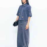 Guilia Rivetted Denim Shirt