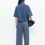 Guilia Rivetted Denim Shirt