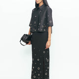 Guilia Rivetted Shirt - Black