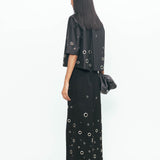 Guilia Rivetted Shirt - Black