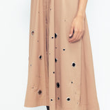 Simone Rivetted Dress - Beige