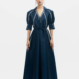 Guilded Dress - Navy - SALE