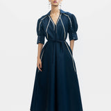 Guilded Dress - Navy - SALE