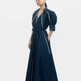 Guilded Dress - Navy - SALE