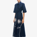 Jardin Dress - Navy