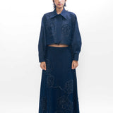 Bloom Denim Skirt