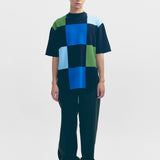 Checker Board Knit T-Shirt