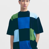 Checker Board Knit T-Shirt
