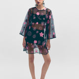 Katya Embroidered Dress - Black