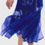 Budapest Organza Dress - Cerulean Blue