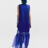 Budapest Organza Dress - Cerulean Blue