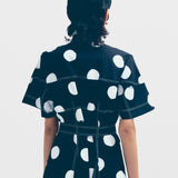 Macau Dress - Black & Ivory