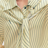 Scarf Crepe Ripple Shirt