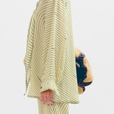 Scarf Crepe Ripple Shirt