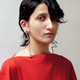 Spiral Dangler Earrings - Silver