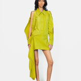 Waterfall Dress - Lime