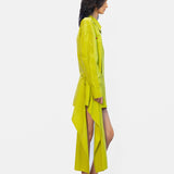 Waterfall Dress - Lime