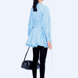 Balloon Dress - Blue