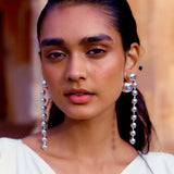 Ball Danglers Earrings - Silver