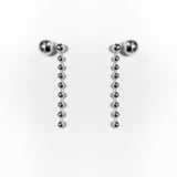 Ball Danglers Earrings - Silver