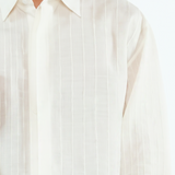 Mercer Embroidered Shirt - Ivory