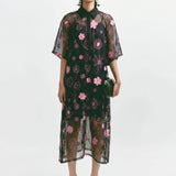Mono Daisy Dress - SALE