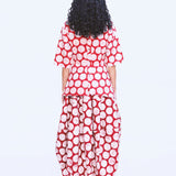 Twist Form Batik Top - Red