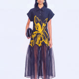 Fantasia Dress - Navy