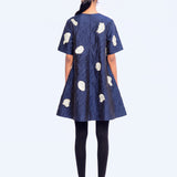 Kaya Embellished Dress - Navy