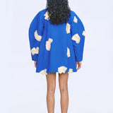 Bawa Embellished Dress - Blue