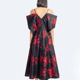 Bella Floral Dress - Red