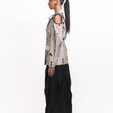 Lamar Sequins Blazer - Silver