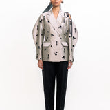 Lamar Sequins Blazer - Silver