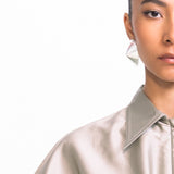 Concave Earrings Large - Silver (RTS)