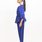 Jennifer Sequins Top - Cerulean Blue
