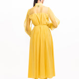 Florence Midi Dress - Yellow