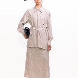 Dahlia Silk Shirt - Silver