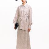 Dahlia Silk Shirt - Silver