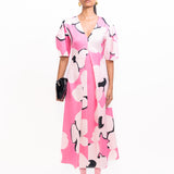 Tokyo Dress - Pink & Ivory