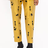 Aloe Sequins Pants - Yellow