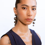 Circle of life - Ball Earrings - Black