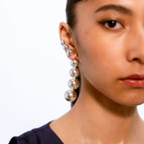 Horn String Earrings - Silver - SALE