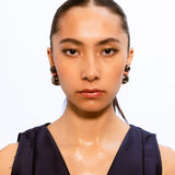 Circle of Life Earrings - Black Mini