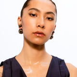 Circle of Life Earrings - Black Mini