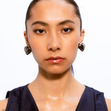 Heart Earrings - Black