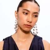 Circular String Earrings - Silver