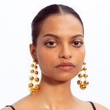 Circular String Earrings - Gold