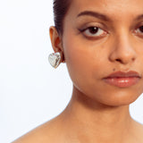 Heart Earrings - Silver (RTS)