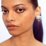 Heart Earrings - Silver (RTS)