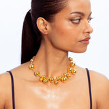 Circle of Life - Ball & String Necklace - Gold